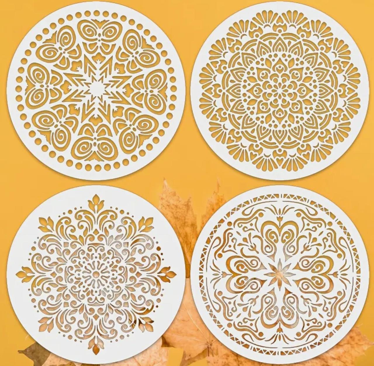 Stencil 20 cm 4 pcs set