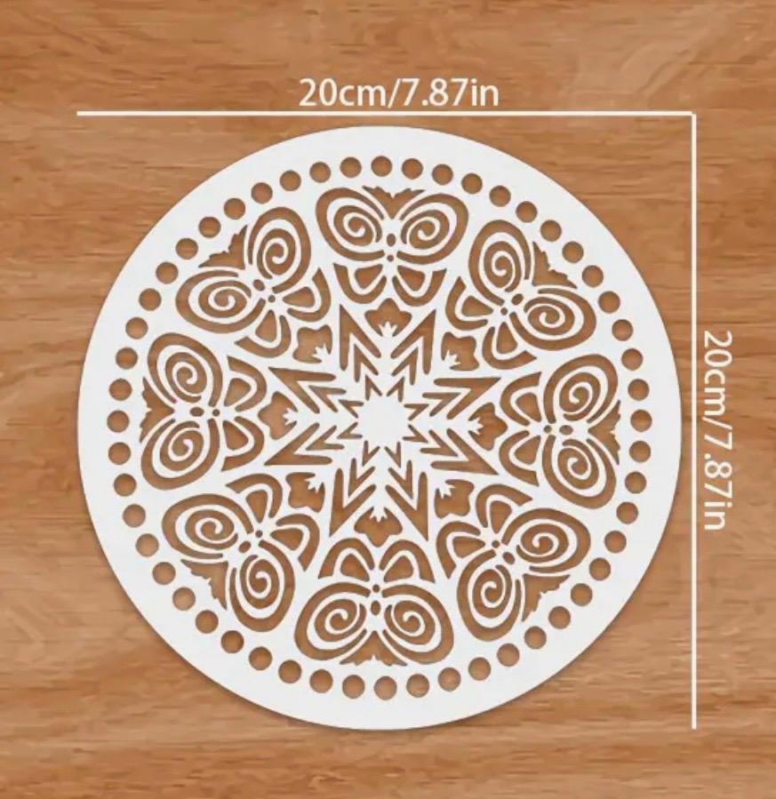 Stencil 20 cm 4 pcs set