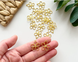 Flower Alloy Pendant Vintage Style Small Charm Diy