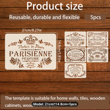 Stencil 6 pcs set