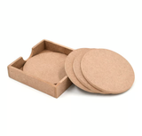 4 Inches Round Shape Coaster Holder Set (6 pcs)