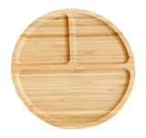 Wooden Divided Serving Trays Bamboo Fruit Tray