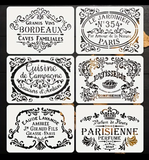 Stencil 6 pcs set