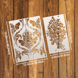 Stencil 2 pcs set
