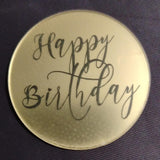 Acrylic Disc Golden Color