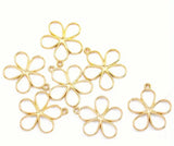 Flower Alloy Pendant Vintage Style Small Charm Diy