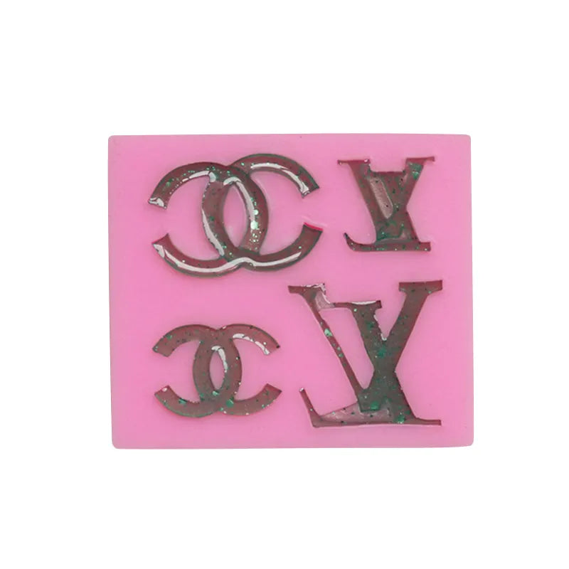Famous Brands Logo Silicone mould ( Lv, Gucci, Chanel, Versace